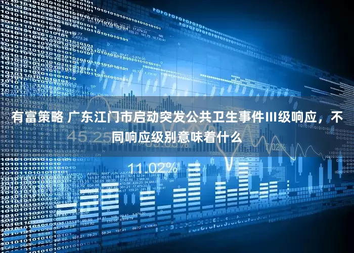 有富策略 广东江门市启动突发公共卫生事件Ⅲ级响应，不同响应级别意味着什么